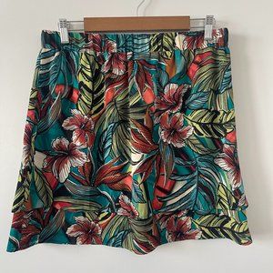 Tropical Floral Mini Skirt